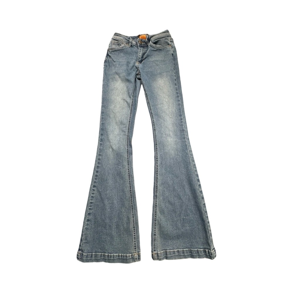 Crest Premium Jeans‎ Womens 5 Blue Flare Bell Bottom Light Wash Stretch YJ2886